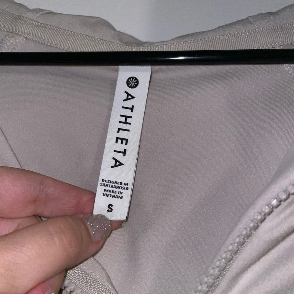Athleta Beige Half Zip Pullover Jacket Oversized,… - image 7